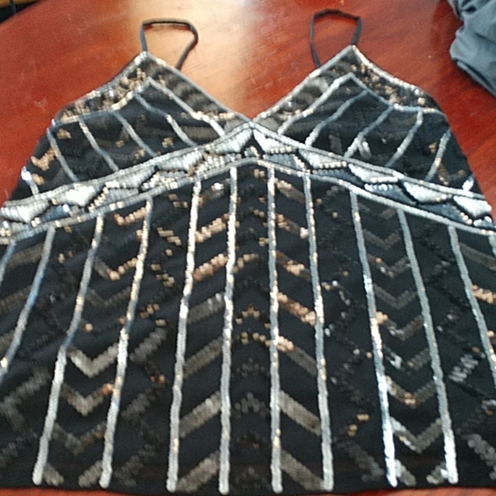 Sm Express sparkle Spaghetti strap